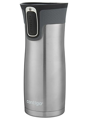 Amazon.com: Contigo 2013292 Autoseal West Loop Insulated Beverage, 16oz, Matte Black & Stainless Steel: Kitchen & Dining