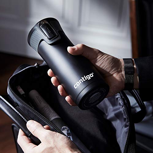 Amazon.com: Contigo 2013292 Autoseal West Loop Insulated Beverage, 16oz, Matte Black & Stainless Steel: Kitchen & Dining