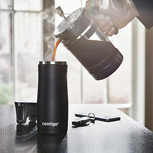 Amazon.com: Contigo 2013292 Autoseal West Loop Insulated Beverage, 16oz, Matte Black & Stainless Steel: Kitchen & Dining