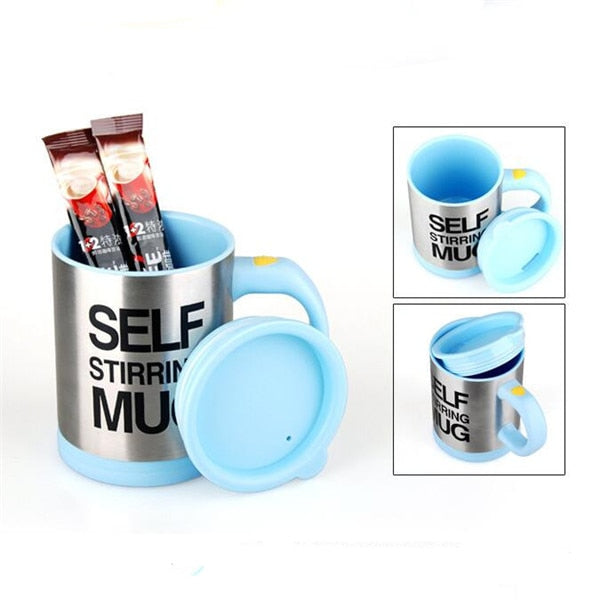 400ml Mugs Automatic Electric Lazy Self Stirring Mug Cup Coffee Milk Mixing Mug Smart Stainless Steel Juice Mix Cup Drinkware