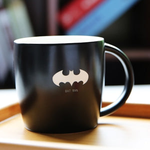 3D Engraving Large Captain Super Hero Ceramic Coffee Mugs Cup Creative Milk Mug Superhero Portable Tumbler Drink Iron Man Batman